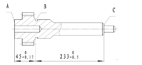 采用火花磨削方法加工某齿轮轴的端面如图（a)所示，其前后有关的工序为：  （1)精车工序，以精车过的