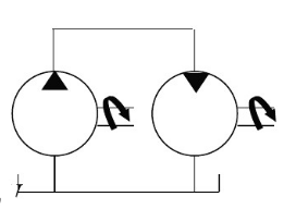 一个定量液压泵和定量液压马达系统，泵输出压力pp=10MPa，排量Vp=10mL／r，转速np=14