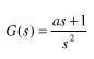 单位反馈控制系统开环传递函数    试确定使相位裕度γ=45°的a值。单位反馈控制系统开环传递函数 
