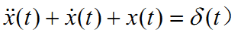 试用拉氏变换求解下列微分方程，并设所有初始值均为零。