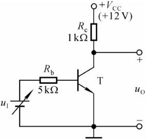 电路如图4.39所示，晶体管导通时UBE=0.7V，β=50。试分析VBB为0V、1V、3V三种情况