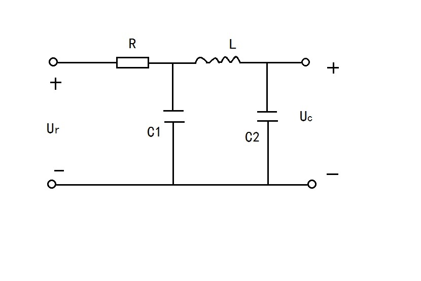 求图所示RLC串联电路的传递函数。设输入量为ur，输出量为uc。一道自动控制关于传递函数的题目如图所