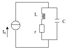 并联谐振回路如下图（a)所示，测得输出电压uo的谐振曲线如图（b)所示，已知输入电压振幅Usm=4V
