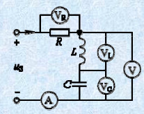 已知电路如图所示，R=10Ω，L=10mH，C=100pF，US=1V，试求电路发生谐振时的频率和各