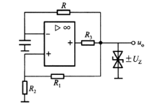 电路如下图所示，其输出电压波形为( )。