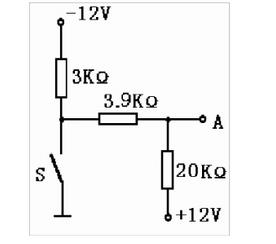 在图所示的电路中，求开关S断开和闭合两种情况下a点的电位（要求画出两种情况下的电路图)。在图所示的电