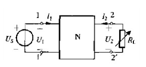 如图所示二端口的传输参数矩阵为。（1)求R为何值时，可获得最大功率。（2)若US=9V，求R的最大功