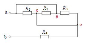 如图（a)所示电路，各电阻均为6Ω，试求端口ab处的等效电阻。如图(a)所示电路，各电阻均为6Ω，试