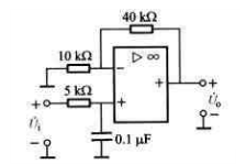 电路如下图所示，试画出Au=Uo／Ui的幅频特性波特图，求出截止频率及通带增益，指出电路名称。电路如