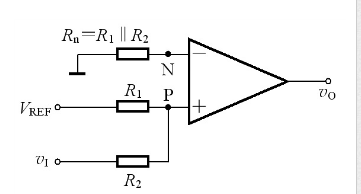单限电压比较器如下图所示，求出它的阈值电压UT，画出其传输特性。单限电压比较器如下图所示，求出它的阈