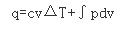 热力学第一定律的数学表达式可写成q=Δu＋ω、、，三者有何不同？热力学第一定律的数学表达式可写成q=