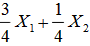设X1，X2取自正态总体N(μ，1)的一个容量为2的样本。下列估计量中，( )是μ的无偏估计量。