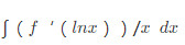 已知函数f（x)的一阶导数f&#39;（x)连续，求下列不定积分：已知函数f(x)的一阶导数f&#3