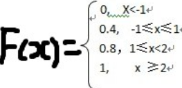 设随机变量X的分布函数为则X的分布律为______．设随机变量X的分布函数为则X的分布律为_____