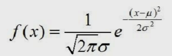 连续型随机变量X的密度函数为    其中μ，σ（σ＞0)为参数，则称随机变量X服从______分布，