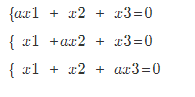 当A为何值时，齐次线性方程组    （1)有非零解？当A为何值时，齐次线性方程组        (1