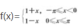 设f（x)是周期为2的周期函数，它在区间上（－1，1]的表达式为    则f（x)的傅里叶级数在x=