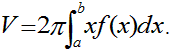 证明：由平面图形0≤a≤x≤b，0≤y≤f（x)绕y轴旋转所成的旋转体的体积为  .证明：由平面图形