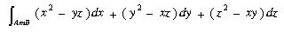 计算曲线积分  ，  其中是螺线x=acosθ，y=asinθ，上从A（a，0,0)到B（a，0，h
