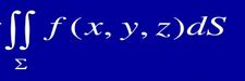 计算曲面积分，其中∑为抛物面z=2－（x2＋y2)在xOy面上方的部分，f（x，y，z)分别如下：计