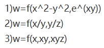 求下列函数的一阶偏导数（其中f具有一阶连续偏导数)：求下列函数的一阶偏导数(其中f具有一阶连续偏导数