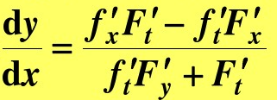设y=f（x，t)，而t是由方程F（x，y，t)=0所确定的x、y的函数，其中f、F都具有一阶连续偏