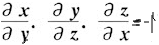 设x=x（y，z)，y=y（x，z)，z=z（x，y)都是由方程F（x，y，z)=0所确定的具有连续