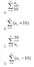 若级数收敛，则下列级数收敛的是（)．  A．  B．  C．  D．若级数收敛，则下列级数收敛的是(