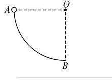 如图所示，一质量为m的物体，在竖直平面内，从一半径为R的1／4圆弧轨道上端，滑至圆弧轨道的下端，已知