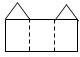 下列图形中，不是三棱柱的展开图（）