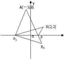 已知点A（－3，8）、B（2，2），点P是x轴上的点，求当|AP|＋|PB|最小时的点P的坐标．已知