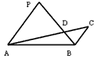 如图：若PA=PB，∠APB=2∠ACB，AC与PB交于点D，且PB=4，PD=3，则AD·DC=（