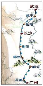 黄鹤楼在哪个城市读下列材料及“武（汉）广（州）高铁线路图”“北京—广州客运简明时刻表”和“我国铁路分