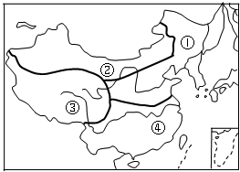 秦岭淮河一线分界线图关于四大地理区域的叙述，正确的是（）A．图①地区和图④地区的分界线是秦岭－淮河一
