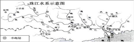 深圳花市（10分）【地理—自然灾害与防治】阅读下列资料，完成下列要求。（共10分）材料一  珠江水系