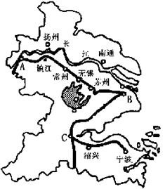 唐朝後期,揚州成為全國最繁華的工商業城市,其主要原因是()①地處長江