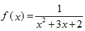 将f（x)=1／（xˆ2＋3x＋2)展开成（x＋4)的幂级数．将展开成(x+4)的幂级数．