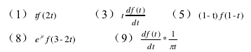 若己知F[f （t)] = F（jω)，试求下列函数的频谱　　专业课习题解析课程信号与系统西安电子科