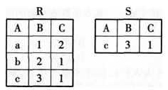 有两个关系R和S如下： 则由关系R得到关系s的操作是（）。A.选择B.投影C.自然连有两个关系R和S