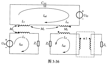 （同济大学2003年考研试题)应用网孔电流法，列写如图3一36所示电路的网孔电流方程标准式。(同济大