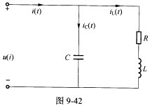 （重庆大学2007年考研试题)在如图9—42所示正弦交流电路中，已知输入端电流有效值，电容支路电流的