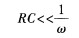 调角波vi=V0cos（ω0t＋msinΩt)加在RC高通滤波器上，若在vi的频带内下式成立： 这里