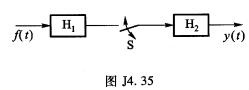 图J4．35为一“信号取样及恢复”的原理框图f（t)、y（t)为模拟信号，H1、H2为滤波器，S为理