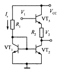在题图3．4．5所示的电路中，已知晶体管VT1、VT2、VT3的特性相同，且β足够大，导通电压VRE