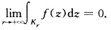 设（1)函数f（z)当｜z一z0｜＞r0＞0时是连续的；（2)M（r)表｜f（z)｜在Kr；｜z一z