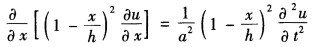 试求出方程 通解为u（x，t)=[f1（x＋at)＋f2（x－at)]／（h－x)，其中：h为已知常