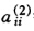 设线性方程组设A是对称正定矩阵，线性方程组Aχ＝b经过Gauss顺序消元法一步后，A约化为A（2)＝
