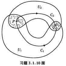 设曲面MCR3可用两个连通坐标开邻域U1，U2覆盖，若U1∩U2有两个连通分支V1，V2，而坐标转换