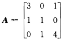 假设矩阵A和B满足关系式AB＝A＋2B，其中设矩阵A和B满足关系式AB＝A十2B，其中，求矩阵B．设