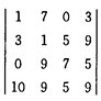 设有行列式D=，又已知1703，3159，975，10959能被13整除，不计算行列式D，证明D能被